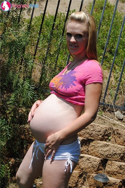 Беременная женщина устроила эротическую фотосессию - фото №11